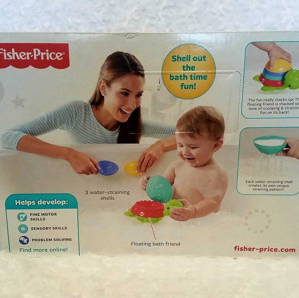 Fisher Price Stack & Strain Bath Turtle - Picture 6 of 8